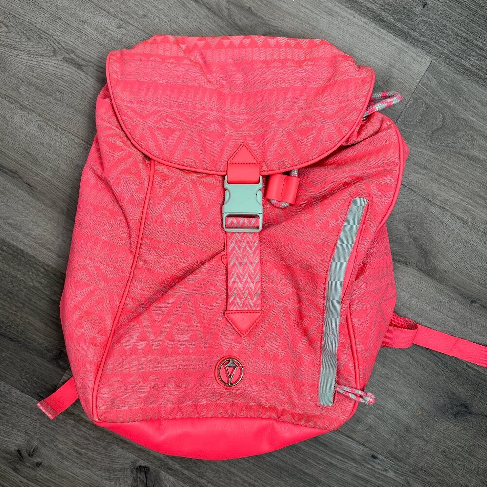 Ivivva by Lululemon Girls Backpack Neon Bag Pink Blue